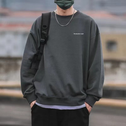 重磅420g美式復古潮牌圓領衛衣男百搭寬松休閒長袖打底衫學生外套 重磅420g美式復古潮牌圓領衛衣男百搭寬松休閒長袖打底衫學生外套