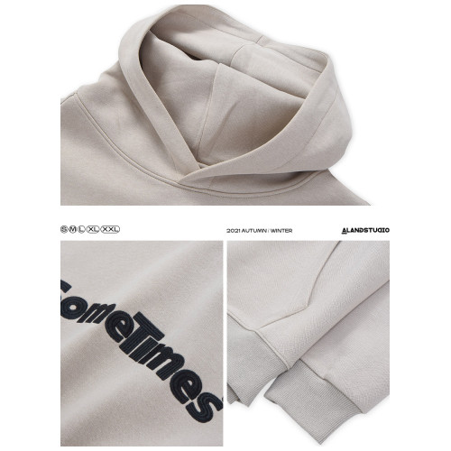 徐太浪美式休閒連帽衛衣男ins潮春秋學院風青年運動字母帽衫外套