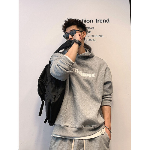 徐太浪美式休閒連帽衛衣男ins潮春秋學院風青年運動字母帽衫外套