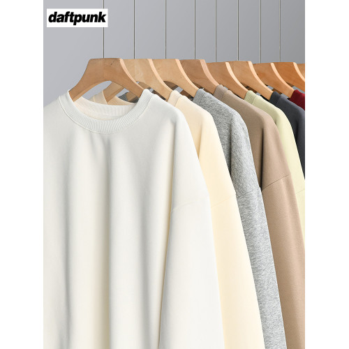 美式320g重磅純色圓領衛衣男女秋季ins潮牌寬松休閒簡約情侶上衣 美式320g重磅純色圓領衛衣男女秋季ins潮牌寬松休閒簡約情侶上衣