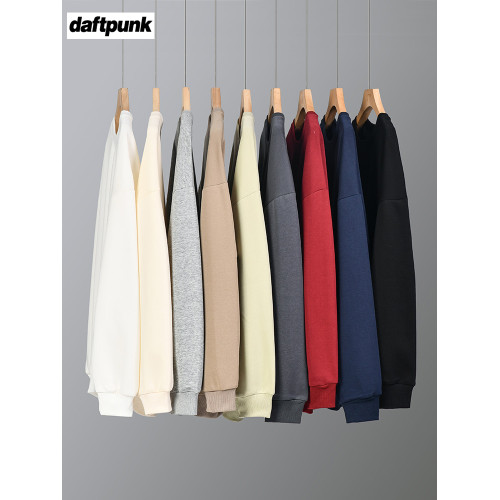 美式320g重磅純色圓領衛衣男女秋季ins潮牌寬松休閒簡約情侶上衣 美式320g重磅純色圓領衛衣男女秋季ins潮牌寬松休閒簡約情侶上衣