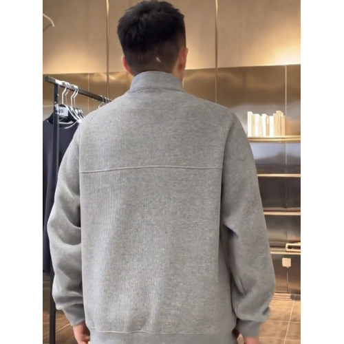 肌理半拉鍊立領衛衣男秋冬新款重磅純色簡約百搭寬松休閒內搭上衣 肌理半拉鍊立領衛衣男秋冬新款重磅純色簡約百搭寬松休閒內搭上衣