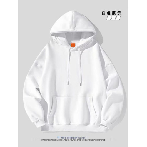 銀狐絨連帽純色衛衣情侶裝潮牌秋冬季ins寬松時尚休閒上衣外套男 銀狐絨連帽純色衛衣情侶裝潮牌秋冬季ins寬松時尚休閒上衣外套男