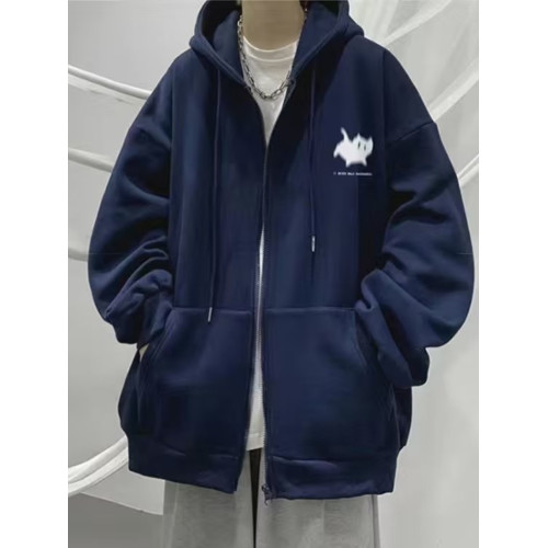 300斤穿開衫衛衣男冬季新款復古重磅連帽加絨外套大碼拉鍊外套男 300斤穿開衫衛衣男冬季新款復古重磅連帽加絨外套大碼拉鍊外套男