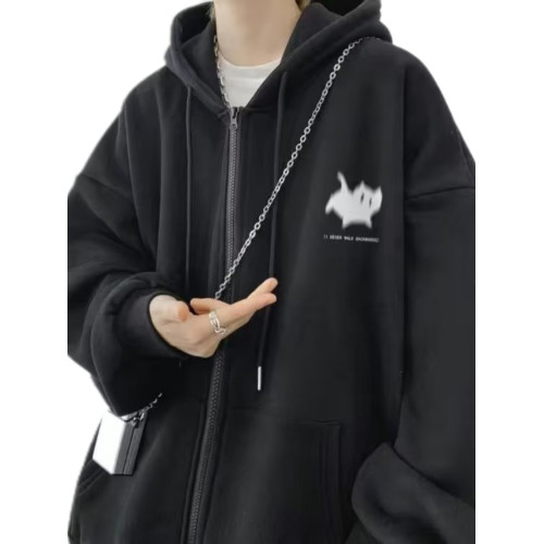 300斤穿開衫衛衣男冬季新款復古重磅連帽加絨外套大碼拉鍊外套男 300斤穿開衫衛衣男冬季新款復古重磅連帽加絨外套大碼拉鍊外套男