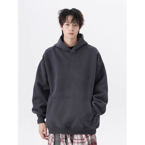 420g重磅連帽加絨衛衣男女秋季潮牌高級感寬松外套黑色打底衫帽衫 420g重磅連帽加絨衛衣男女秋季潮牌高級感寬松外套黑色打底衫帽衫