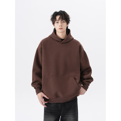 420g重磅連帽加絨衛衣男女秋季潮牌高級感寬松外套黑色打底衫帽衫 420g重磅連帽加絨衛衣男女秋季潮牌高級感寬松外套黑色打底衫帽衫