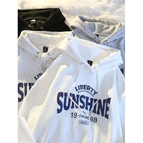 重磅純棉oversize新款字母寬松大碼長袖美式潮牌連帽加絨衛衣外套 重磅純棉oversize新款字母寬松大碼長袖美式潮牌連帽加絨衛衣外套