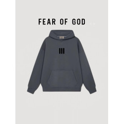 ESSENTIALS 聯名款三條杠加絨連帽衛衣FOG高街美式情侶寬松帽衫潮