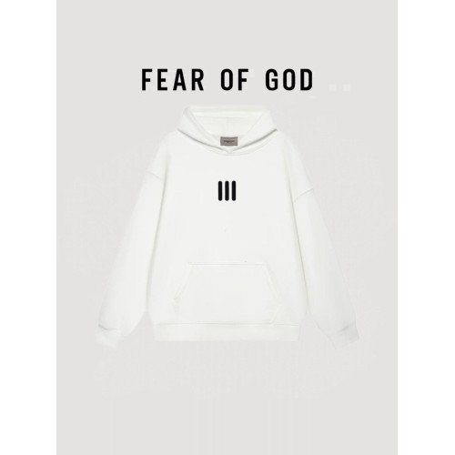 ESSENTIALS 聯名款三條杠加絨連帽衛衣FOG高街美式情侶寬松帽衫潮 ESSENTIALS 聯名款三條杠加絨連帽衛衣FOG高街美式情侶寬松帽衫潮