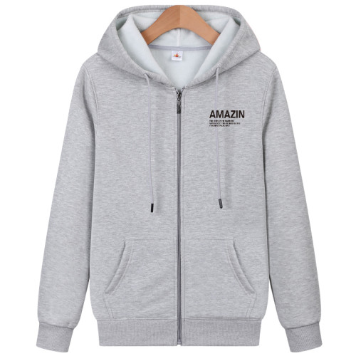 秋冬季拉鍊大碼開衫加厚加絨衛衣連帽潮男士長袖帶帽學生運動帽衫 秋冬季拉鍊大碼開衫加厚加絨衛衣連帽潮男士長袖帶帽學生運動帽衫