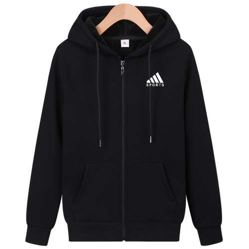 秋冬季拉鍊大碼開衫加厚加絨衛衣連帽潮男士長袖帶帽學生運動帽衫 秋冬季拉鍊大碼開衫加厚加絨衛衣連帽潮男士長袖帶帽學生運動帽衫