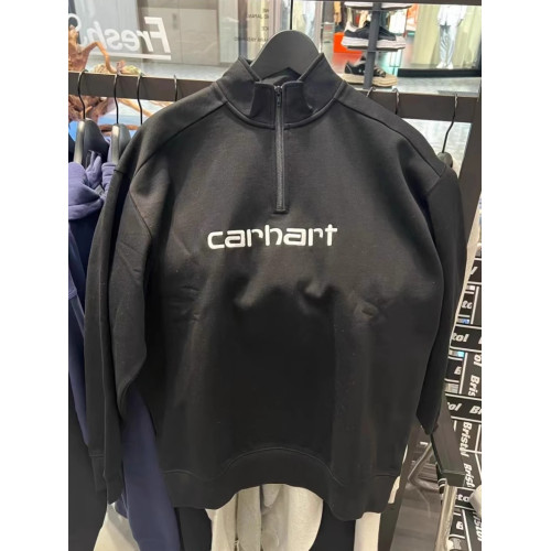 半拉鍊衛衣純棉半高立領男女春秋情侶款字母刺綉寬松大碼套頭外套 半拉鍊衛衣純棉半高立領男女春秋情侶款字母刺綉寬松大碼套頭外套