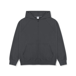 IDLT 高品質 廓形拉鍊衛衣帽衫 插肩袖 寬松原創街頭風格百搭 ins