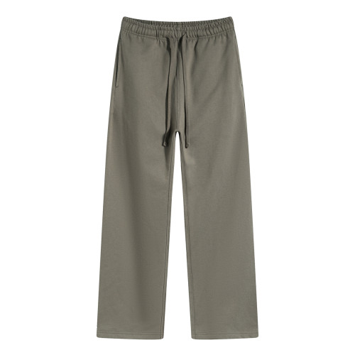 2025春秋oversize寬松純色圓領衛衣兩件運動套裝男女休閒衛褲高街