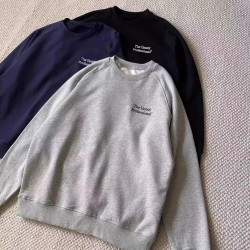 24AW The Ennoy Professional日系圓領套頭衛衣簡約百搭加絨衛衣