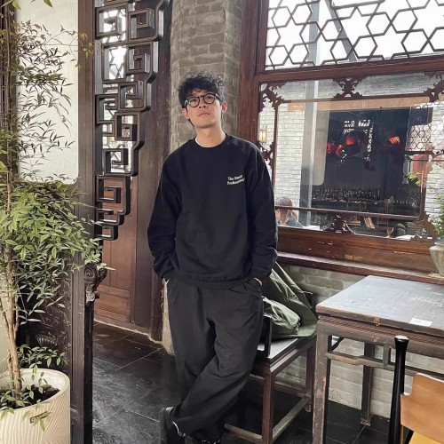 24AW The Ennoy Professional日系圓領套頭衛衣簡約百搭加絨衛衣 24AW The Ennoy Professional日系圓領套頭衛衣簡約百搭加絨衛衣