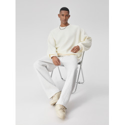 【明星同款】BODYDREAM老錢衛衣男肌理感圓領套頭衫寬松休閒上衣