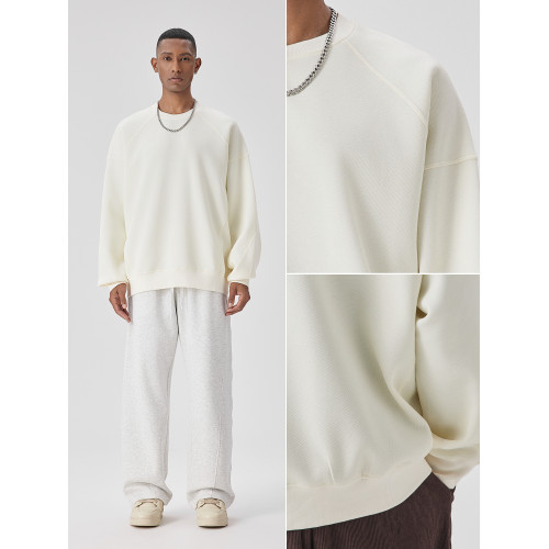 【明星同款】BODYDREAM老錢衛衣男肌理感圓領套頭衫寬松休閒上衣 【明星同款】BODYDREAM老錢衛衣男肌理感圓領套頭衫寬松休閒上衣