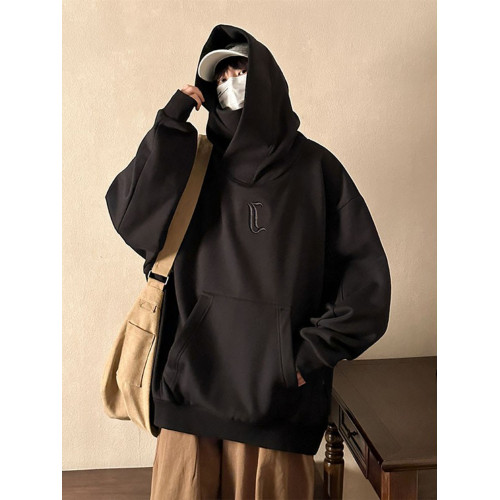 美式潮牌重磅高領衛衣男連帽春季寬松痞帥情侶休閒運動外套ins潮 美式潮牌重磅高領衛衣男連帽春季寬松痞帥情侶休閒運動外套ins潮