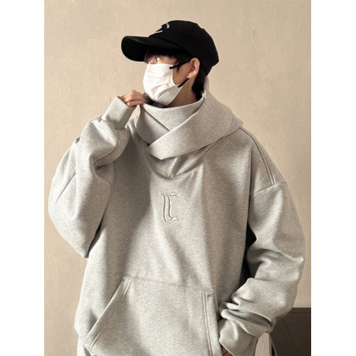 美式潮牌重磅高領衛衣男連帽春季寬松痞帥情侶休閒運動外套ins潮 美式潮牌重磅高領衛衣男連帽春季寬松痞帥情侶休閒運動外套ins潮