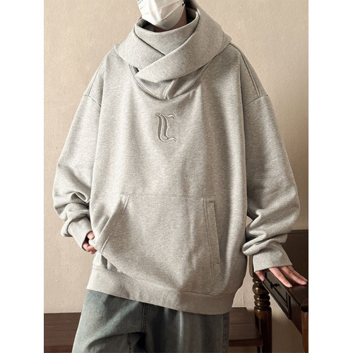 美式潮牌重磅高領衛衣男連帽春季寬松痞帥情侶休閒運動外套ins潮 美式潮牌重磅高領衛衣男連帽春季寬松痞帥情侶休閒運動外套ins潮