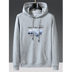 夏季新品純棉衛衣男連帽薄款帽衫男士寬松上衣加大碼印花潮青少年