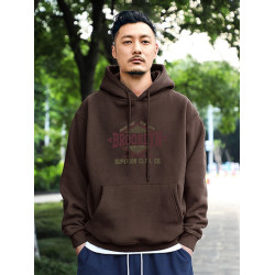 重磅440G餘文樂潮牌2025秋冬新款連帽衛衣加絨加厚寬松裝男士大碼