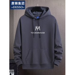 唐獅集團DESSO連帽衛衣男青年秋冬季潮寬松休閒學生帽衫上衣外套