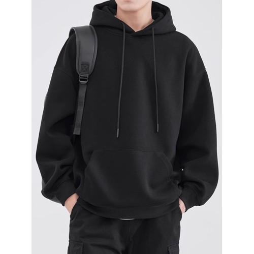 美式潮牌日系純棉重磅連帽衫寬松休閒加絨加厚純色衛衣男秋冬外套 美式潮牌日系純棉重磅連帽衫寬松休閒加絨加厚純色衛衣男秋冬外套