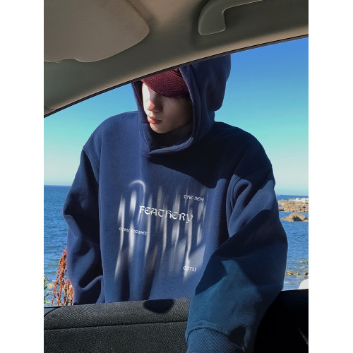 幻影字母花灰色連帽衛衣男款春秋冬季加絨加厚寬松大碼男生上衣服 幻影字母花灰色連帽衛衣男款春秋冬季加絨加厚寬松大碼男生上衣服