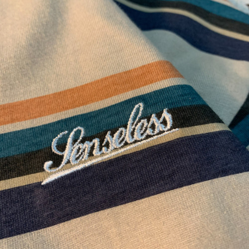 Cmyjn原創 日系復古潮牌條紋短袖t恤男女情侶寬松bf風百搭半袖tee