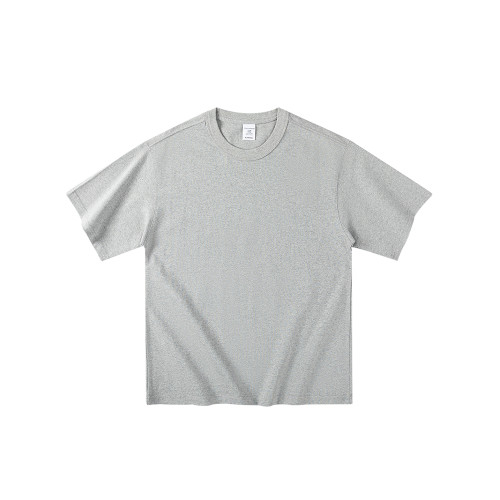 純色界黑馬！400g重磅純棉圓領短袖t恤夏季寬松舒適百搭男女上衣