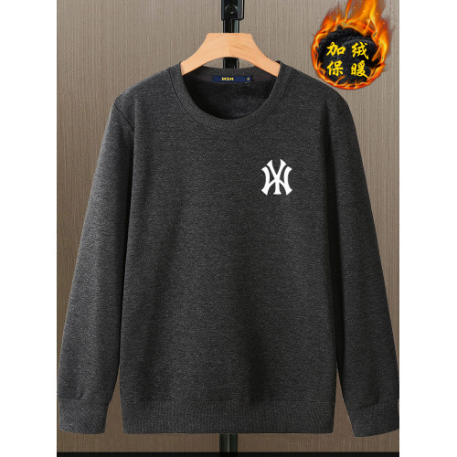 秋冬季加絨加厚衛衣男士內穿保暖長袖霧霾藍帶絨大碼圓領冬款絨衣 秋冬季加絨加厚衛衣男士內穿保暖長袖霧霾藍帶絨大碼圓領冬款絨衣