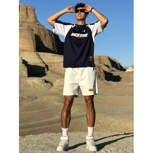 andtime復古短袖籃球【敭帆】運動跑步健身速乾透氣訓練服美式T恤