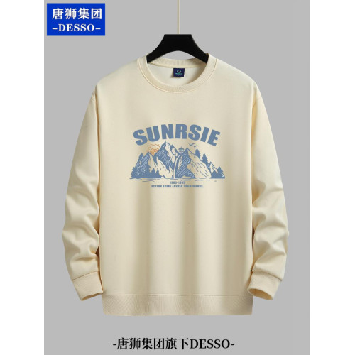 唐獅集團DESSO春秋冬加絨衛衣男圓領學生潮牌寬松長袖薄款打底衫 唐獅集團DESSO春秋冬加絨衛衣男圓領學生潮牌寬松長袖薄款打底衫