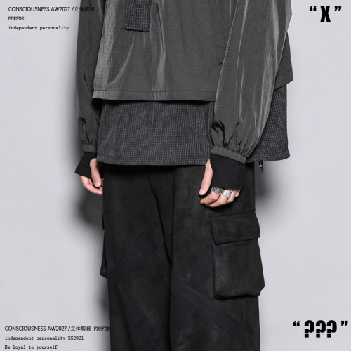 RFDRFD 精梳棉長袖T恤黑色打底衫修身暗黑系半高領內搭男衛衣Tee RFDRFD 精梳棉長袖T恤黑色打底衫修身暗黑系半高領內搭男衛衣Tee