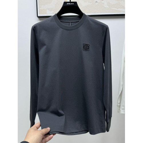 輕奢潮牌衛衣男圓領春季休閒t恤男長袖打底衫男裝上衣潮小衫T