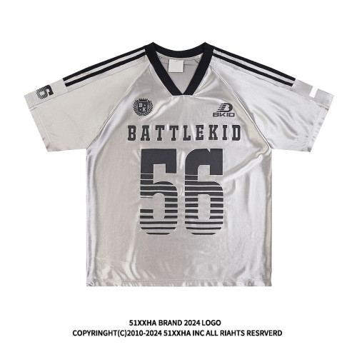 51嘻哈2025new美式趣味Blokecore復古球衣設計感短袖TEE運動上衣