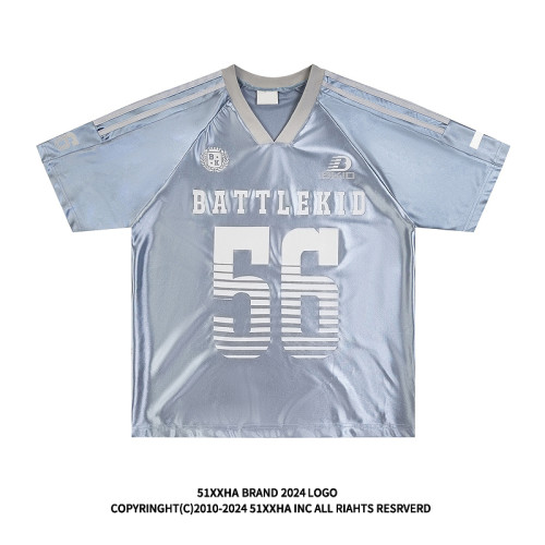 51嘻哈2025new美式趣味Blokecore復古球衣設計感短袖TEE運動上衣