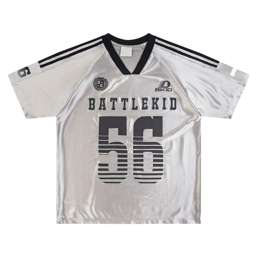 51嘻哈2025new美式趣味Blokecore復古球衣設計感短袖TEE運動上衣