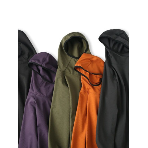 尾貨彈力泡泡紗男女同款戶外山系寬松連帽薄款套頭衛衣帽衫 尾貨彈力泡泡紗男女同款戶外山系寬松連帽薄款套頭衛衣帽衫