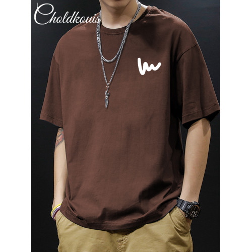 純棉短袖t恤男款夏季ins美式高街潮流情侶百搭半袖體恤休閒上衣服