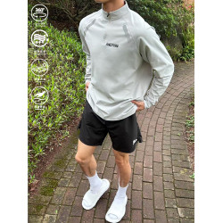 andtime長袖拉鍊t恤城市戶外運動健身跑步籃球訓練騎行速乾排汗潮