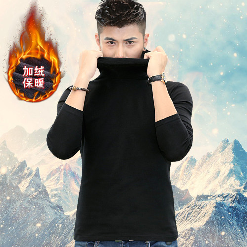 冬款男士高領大碼加絨加厚打底衫修身保暖純棉長袖t恤秋衣內衣服 冬款男士高領大碼加絨加厚打底衫修身保暖純棉長袖t恤秋衣內衣服