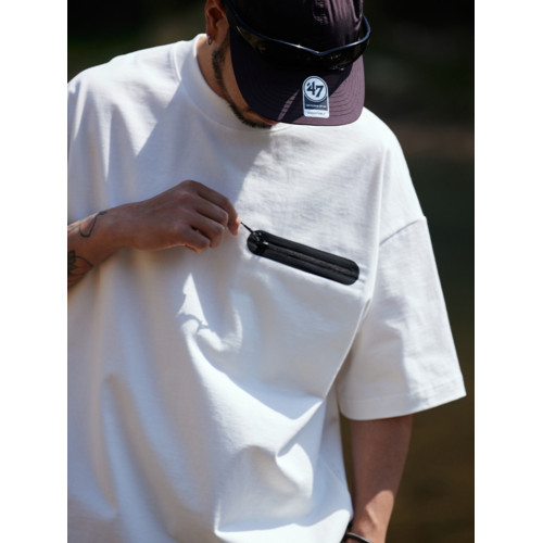 Quentin Marx日系男士320g重磅短袖T恤寬松潮牌純棉體恤大碼夏季