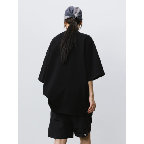 BOHRHOO24SS寬松百搭基礎口袋素色tee260g空氣層打底短袖T恤男女 BOHRHOO24SS寬松百搭基礎口袋素色tee260g空氣層打底短袖T恤男女