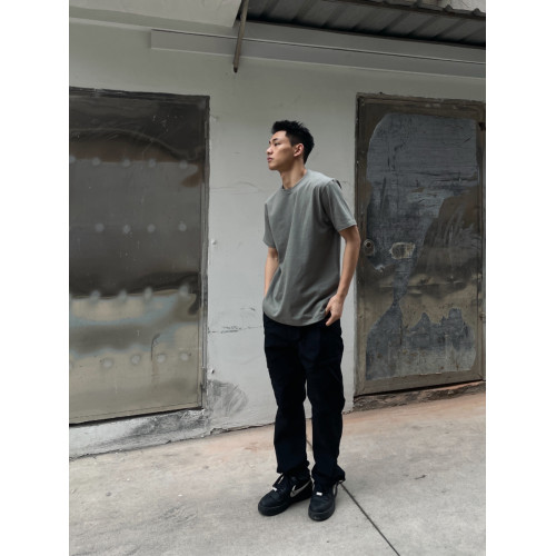 GTAL純棉短袖300g重磅美式小領口夏季純色打底百搭男士情侶T恤