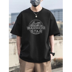 美式復古重磅100%純棉短袖t恤男夏季港風帥氣寬松ins潮牌潮流半袖