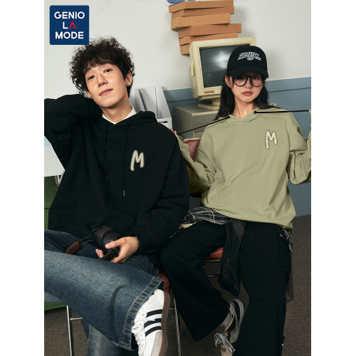 GENIOLAMODE美式衛衣男款冬季棕櫚綠潮牌外套加絨青少年連帽衫男 GENIOLAMODE美式衛衣男款冬季棕櫚綠潮牌外套加絨青少年連帽衫男